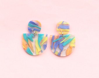 Watercolor Acrylic Earrings