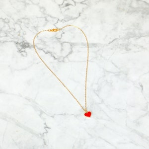 Red Heart Necklace image 3