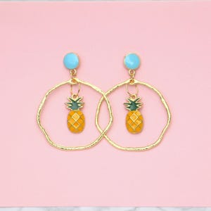 Ananas Statement Ohrringe