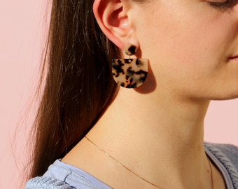 Acetate Tortoise Earrings