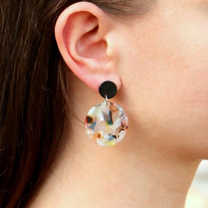 Circle Acetate Earrings