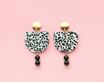 Dalmatian Statement Earrings