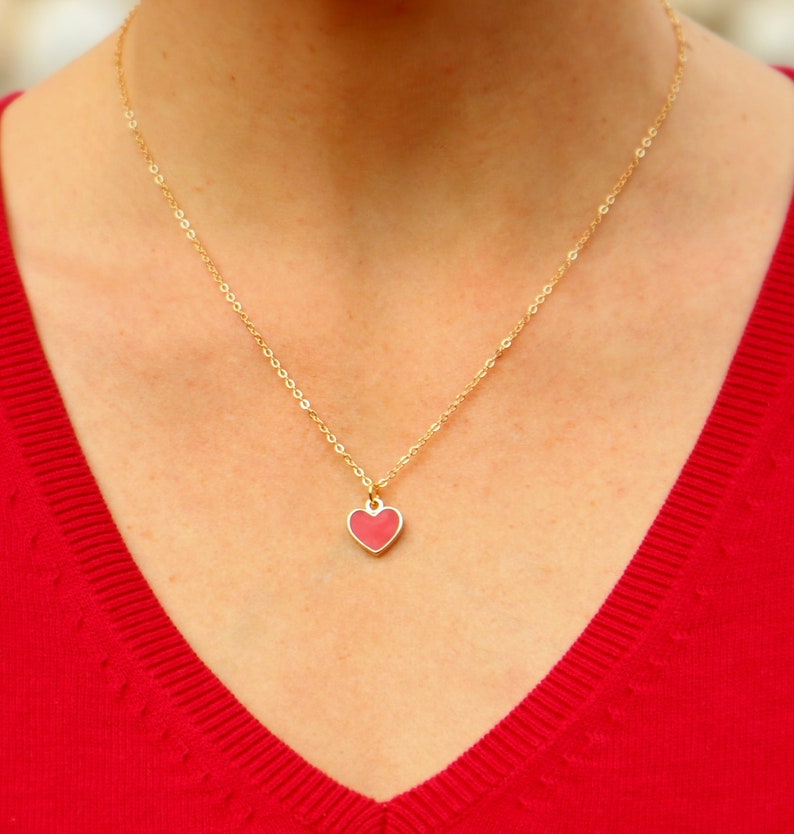 Red Heart Necklace image 1