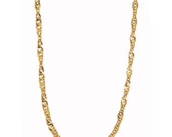 Sarah Coventry Golden Twisted Rope Necklace