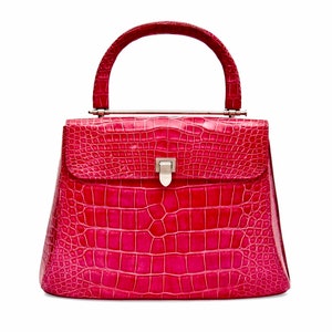 Asprey London Exquisite Barbie Rose Pink Leather Bag 167 Collection Handbag Suitable for Royalty image 1