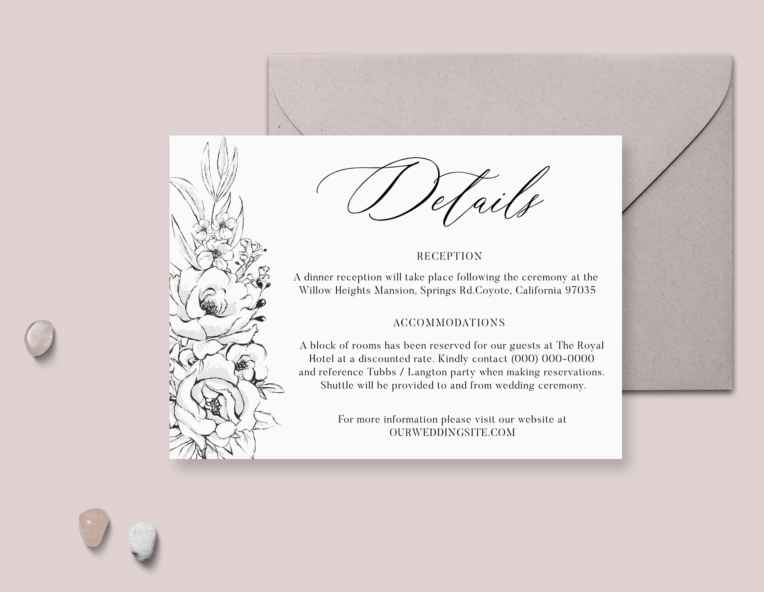 Wedding Details Card Ubicaciondepersonas cdmx gob mx