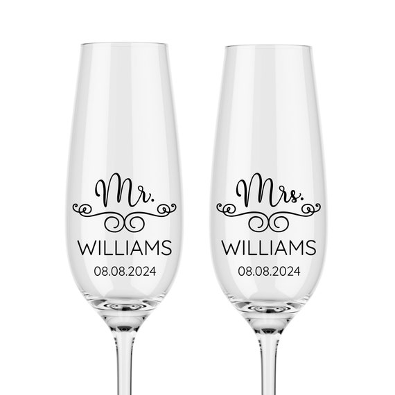 Mr and Mrs Svg Files for Cricut Wedding Glasses Svg Cutting Files