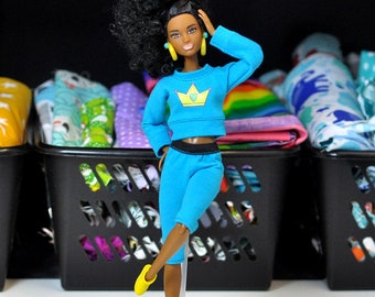 Ken Doll Cream Sweatpants Lounge Pants Barbie Clothes Fashionista Sleep Bottoms