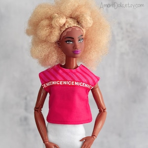Doll Shirt, Blouse, Top Handmade Doll Clothes, 12&quot; fashion doll