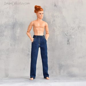 Fashion Doll Clothes, Jeans, Male Doll Pants, Trousers Jeans