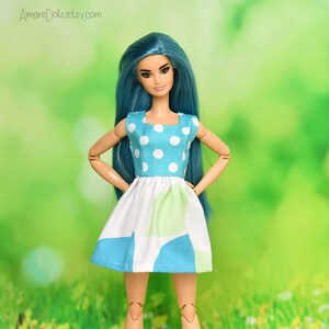 人形ドレス、手作り人形服