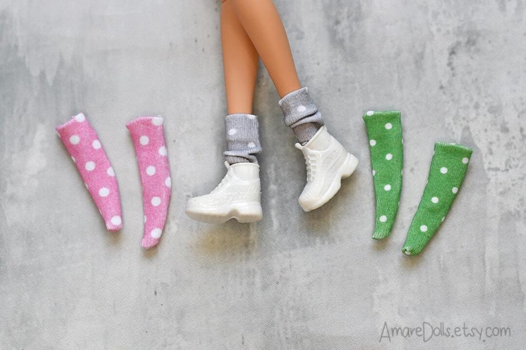 HDBHSBE Calzini per Bambole, 4 Paia di Calze per Bambole, Mini Calzini per Bambini, Caviglia, Accessori per bamboli da 18 Pollici Accessori