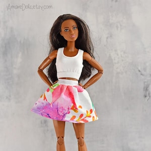 Doll SKIRT, Doll Clothes, 12&quot;doll, 1/6 fashion clothing