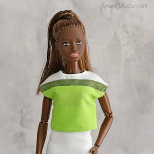 Doll Shirt, Blouse, Top Handmade Doll Clothes, 12&quot; fashion doll