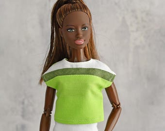 Handmade 12" Doll Shirt, 100% Cotton Fashion Doll Clothes