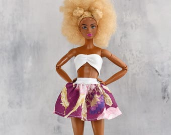 Doll SKIRT, Doll Clothes, 12"doll, 1/6 fashion clothing