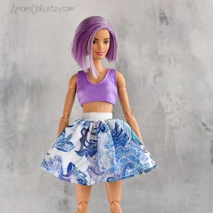 Doll SKIRT, Doll Clothes, 12&quot;doll, 1/6 fashion clothing
