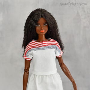 Doll Shirt, Blouse, Top Handmade Doll Clothes, 12&quot; fashion doll
