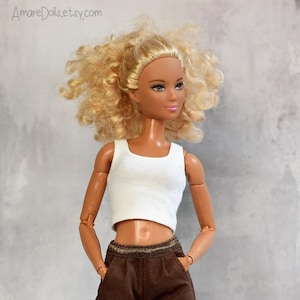 Doll Clothes, TOP, T-shirt, Handmade Doll Clothing, Apparel, Curvy, Petite, Tall, Regular