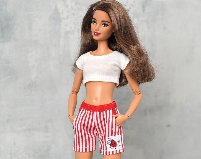 Fashion Doll Shorts Handmade Doll Clothes 1 6 Scale Etsy