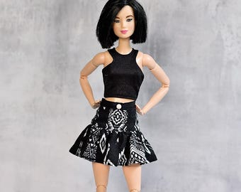 Jupe de poupée de 30 cm (12 po.), vêtements tendance à l'échelle 1/6