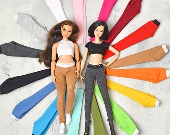 Doll PANTS, Joggers, 12"clothes, 1:6 scale fashion doll accessories