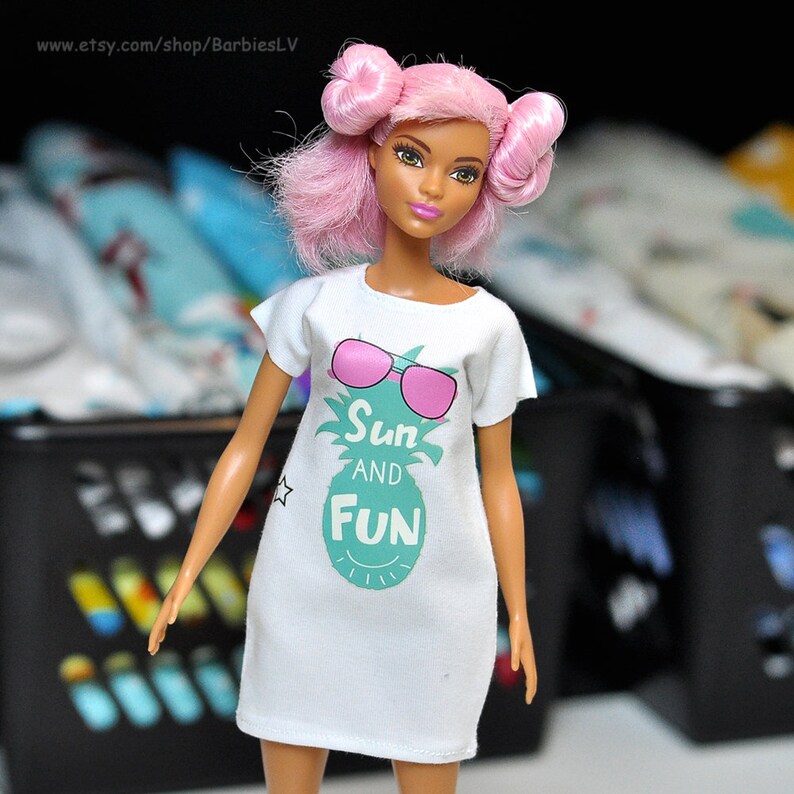 barbie printed dress