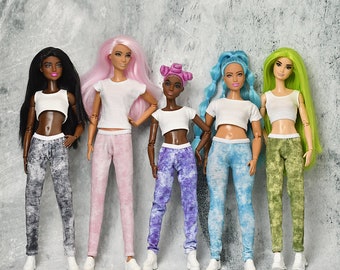 Doll PANTS, Joggers, 12"clothes, 1:6 scale fashion doll accessories