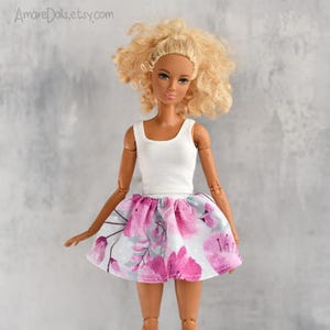 Doll SKIRT, Doll Clothes, 12&quot;doll, 1/6 fashion clothing