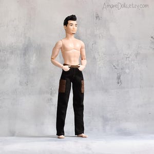 Fashion Doll Clothes, Jeans, Male Doll Pants, Trousers Jeans