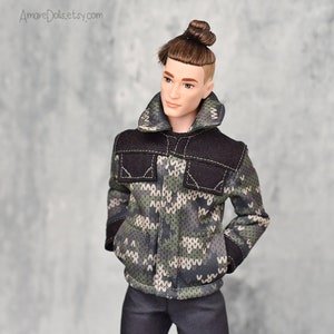 Doll JACKET, Coat, Outerwear, 1:6 fashion handmade doll clothes