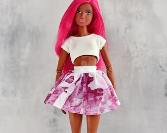 Doll SKIRT, Doll Clothes, 12"doll, 1/6 fashion clothing