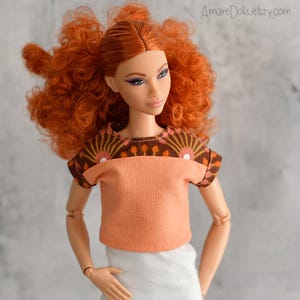 Doll Shirt, Blouse, Top Handmade Doll Clothes, 12&quot; fashion doll