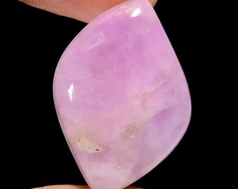 Pink Kunzite Cabochon: Smooth Gemstone for Jewelry Making (32x20x7mm, 42.5 CT )