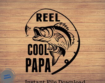 Download Reel Cool Papa Svg Etsy