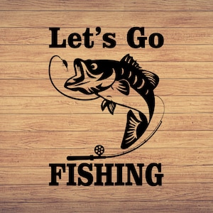 Vamos Pescando Svg, Día del Padre Svg, Pesca svg, pesca clipart, fish png, fishing cute art, fishing cricut, cute svg, cricut