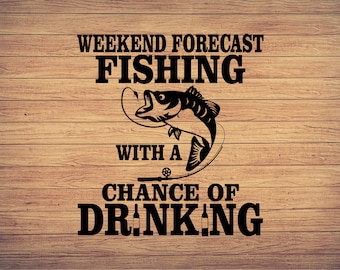 Prognoza pogody na weekend, Dzień Ojca Svg, Wędkarstwo Svg, clipart wędkarski, ryba png, wędkarstwo słodka sztuka, wędkarstwo Cricut, słodkie Svg
