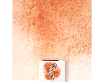 Acquerello Red Earth, mezza confezione. Acquerelli fatti a mano, ecologici e atossici. Materiale artistico fatto a mano.