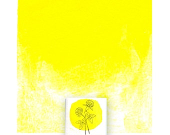Acquerello giallo limone fatto a mano: materiale artistico atossico