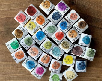 Paleta personalizada. Crea tu propia paleta de acuarelas. Paleta de acuarelas artesanal, acuarelas hechas a mano, regalo para ella, regalo de cumpleaños.