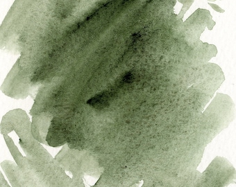 Forest Green artisanal watercolor paint, Half pan, Handmade watercolor, eco-friendly, Handmade paint, Art supply