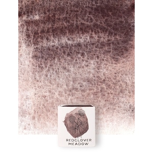 Violet Brown Watercolor Paint. Handmade Mineral Half Pan