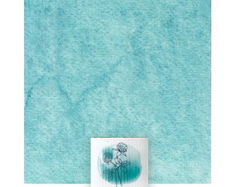 Duck Egg. Artisanal watercolor paint. Handmade art supply.