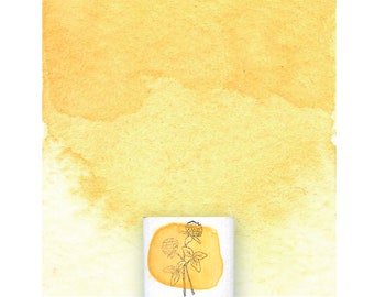 Pastel Yellow Handmade Watercolor Paint, Non-Toxic Art Supply