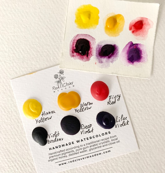 Handmade Watercolor Paint. Artisan Paint Set of 12 Colors. Watercolor  Palette. Christmas Gift. Artist Gift. Gift for Her. 