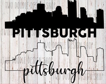 Pittsburgh, Pennsylvania - SVG-Datei Instant Download
