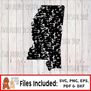 Distressed Mississippi - SVG File Instant Download