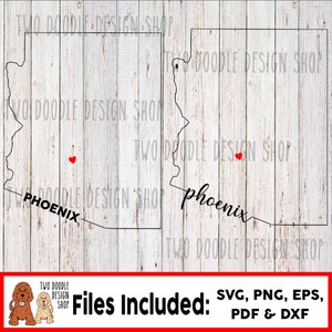Phoenix, Arizona - SVG File Instant Download