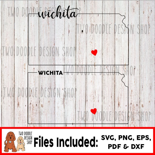 Wichita, Kansas - SVG File Instant Download