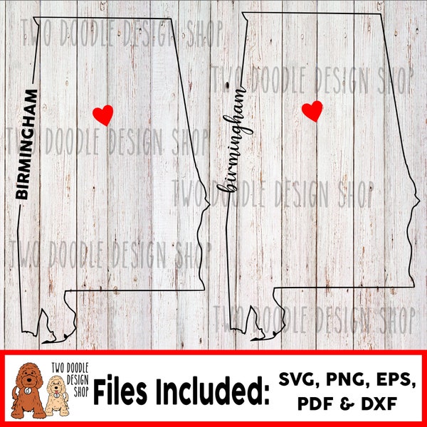 Birmingham, Alabama - SVG File Instant Download